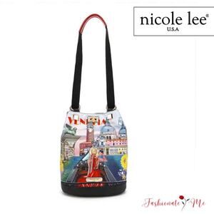 Nicole Lee USA Honeymoon in Venezia Nylon Back Pocket Multifunctional Bucket Bag